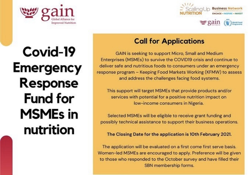 COVID 19: Gain Alliance Calls For Applications for 2nd Roll Out Of MSME Emergency Response Fund