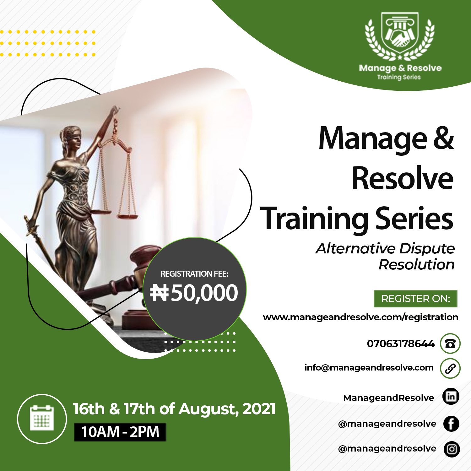 Manage and Resolve Training Series