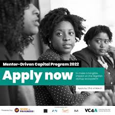 Mentor-Driven Capital program Nigeria 2022