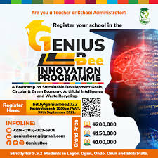 Genius Bee 2022 Innovation Programme for Nigerian Students | 200,000 prize